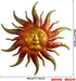 Metal Sun Wall Art Decor-17.3 inches Rustic Retro Metal Sun Hanging Decoration for Indoor Outdoor,Gift for Mom Dad Friends(Gold)...