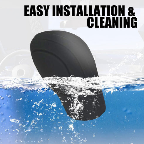 2 PCS Auto Shift Cover, Environmentally Friendly Silicone Open Anti-Slip Automatic Knob Gear Lever Protective Cover, Car Decorative Accessories, C...