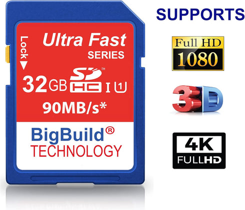 32GB Ultra Fast SDHC 90MB/s Memory Card Compatible with Kodak PIXPRO AZ252, AZ401, AZ421, AZ422, AZ527, AZ528, AZ651 Camera...