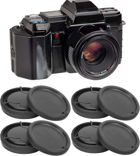 4Pcs Lens Rear Back Cover Body Front Cover Cap Set for Sony A Mount Lens Camera...
