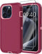 Annymall for iPhone 15 Pro Case with 2 Screen Protector,Shockproof Drop Protection Full Body Heavy Duty 3-Layer Military Rugged Durable Phone Cove...