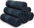 Cleanbear Extra Soft Wash Cloths Washcloths Set 6-Pack 13 x 13 Inches, Highly Absorbent Facecloths (Dark Gray)...