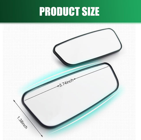 2 PCS Blind Spot Mirrors for Car Rearview Mirrors, Dual-curvature Mirror Rectangular Reversing Assist Adjustable Blind Spot Mirrors, Vision-expand...
