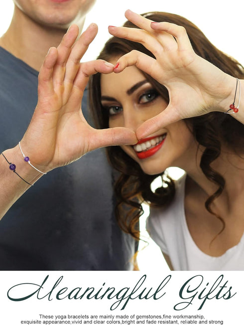 16 Pcs Carnelian Crystal Bracelet Adjustable Gemstone Bracelet with Wish Cards Braided Beaded Spiritual Bracelets Gemstone Anklet Crystal Anklet Y...