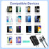 Adaptive Fast Charging Wall Charger with USB C Cable 10Ft, Excgood Fast Charger Power Adapter USB Type C Cable Fast Charging Compatible with Galax...