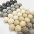 Wildflower by hu hands Weathered Naturals Wool Felt Balls (50) Pom Poms in Neutral Earth Tones for Crafts, Garland, & Decor .8-1 Inch Size | Hand ...