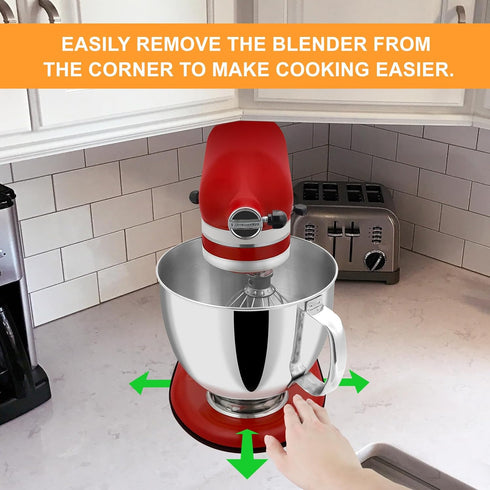 Sliding Mat Compatible with Kitchenaid Mixer 5-8 QT Stand Mixer, Convenient Appliance for Kitchen Appliances, Acrylic Mixer Slider Mat for Kitchen...