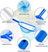 Pool Skimmer - Pool Net with 3 Section Pole, 48 inch Pool Skimmer Net with Pole Total Length, Pool Nets for Cleaning, Fine Mesh Net Pool Skimmer N...