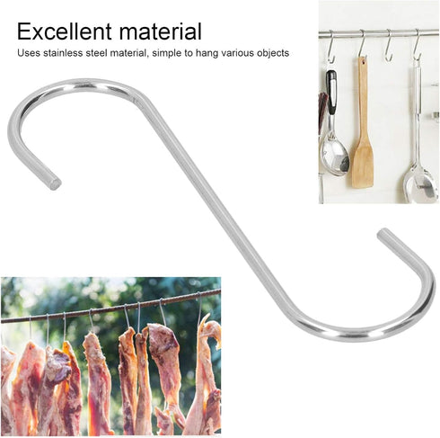 Stainless Steel S Hook, Garden Balcony Plant Hanger, Lazy Bird Feeder Hammock Hooks for Hanging Bird Feeders, Bird House, Plants...