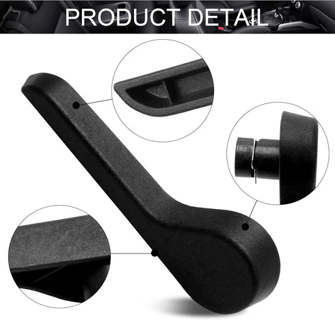Seat Recliner Handle LH Driver Side RH Passenger Side Front Ebony for 2007-2013 Chevy GMC Pickup Truck SUV (Black) Replaces?15232594 15232598 OE G...