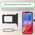 for iPhone XR Black SIM Card Tray Holder Replacement Single SIM Version for iPhoneXR Card Slot with Waterproof Rubber Ring Repair Fix Kit Card Rem...