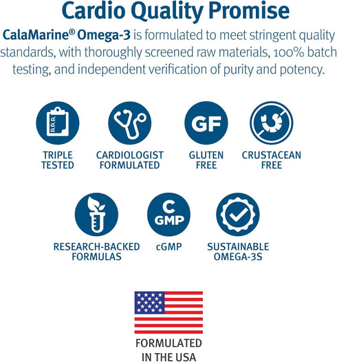 Dr. Sinatra Clinical Grade CalaMarine Omega-3 Supplement with DHA and EPA for Brain, Heart, and Eye Health (60 softgels)...