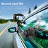 REYGEAK Suction Cup Car Mount with 1/4 Thread, 360° Rotation Windshield Car Mount for GoPro Hero 12 11 10 9 8 Insta360 X4 X3 Go3 DJI Action 4, Poc...