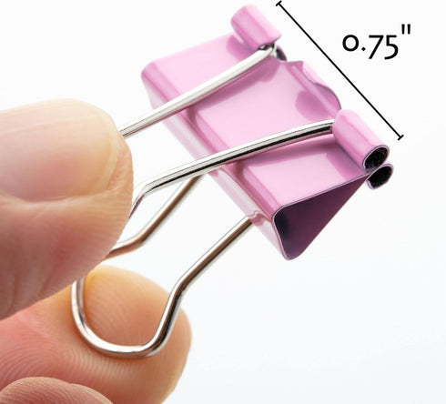 Mr. Pen- Pastel Binder Clips, 50 Pack, 0.75 in, Pastel Color, Small Clips, Small Binder Clips, Paper Binder Clips, Binder Clips Small Size, Small ...