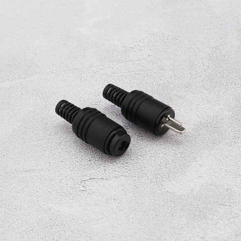 eMagTech 20PCS 2 Pin DIN Speaker Plug with Screw Terminals HiFi Loudspeaker Cable Connector for HiFi Loud Speaker Devices No Soldering 10PCS Male ...