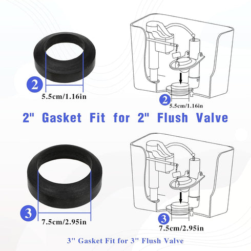 Universal Toilet Tank to Bowl Repair Kit Toilet Tank to Bowl Bolt & Gasket Hardware Kit for 2-Piece Toilet Seal American Standard Toilet Parts Toi...