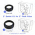 Universal Toilet Tank to Bowl Repair Kit Toilet Tank to Bowl Bolt & Gasket Hardware Kit for 2-Piece Toilet Seal American Standard Toilet Parts Toi...