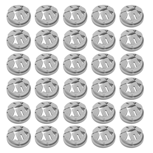 35 Pcs 3/8 in. - 1/2 in. Non Metallic Button Push-in Bulk Connector, Plastic Cable Connector Electrical Conduit Fittings, Fits 1/2-Inch Knock Outs...
