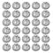 35 Pcs 3/8 in. - 1/2 in. Non Metallic Button Push-in Bulk Connector, Plastic Cable Connector Electrical Conduit Fittings, Fits 1/2-Inch Knock Outs...