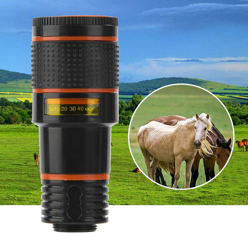 Macro Lens for Phone Telephoto Lens, 12x Cell Phone Camera Len Professional Universal Telephoto Lens, Universal Telephoto Lens Telescopic Focusing...