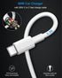 60W Car Charger, Cigarette Lighter USB Charger with USB C to C Fast Charging Cable, PD&QC3.0 USB C Car Charger, Dual Ports Car Charger Adapter for...