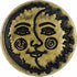 Bezelry 12 Pieces Sun Moon Face Symbol Metal Shank Buttons. 20mm (3/4 inch) (Antique Brass)...
