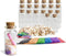 Upper Midland Products Sand Art Wishing Bottles, Bulk Sand Art She shell Set, 20 glass bottles, 50 seashells, 7 color sand, 20 letter paper, 3 fun...