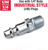 Primefit M1404-4 2-Way T-Style Air Manifold with Industrial 6-Ball Brass Couplers, 1/4"...
