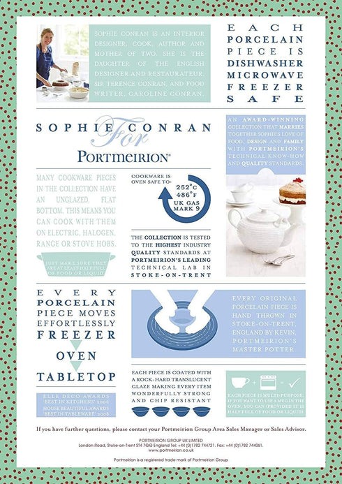 Portmeirion Sophie Conran White Medium Pitcher with Handle | 28 Oz Creamer Pitcher for Coffee and Milk | Made from Fine Porcelain | Dishwasher and...