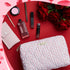 2 Pcs Cotton Quilted Makeup Bag, Large Travel Coquette Cosmetic Bag, Aesthetic Cute Floral Cherry Peony Toiletry Organizer skincare Bag for Women ...