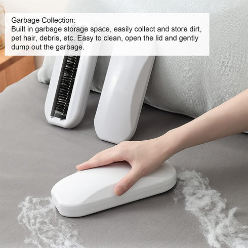 Portable Desktop Sweeper, Reusable Handheld Crumb Sweeper, Soft Bristles Debris Collector for Table, Mat, Bed Sheets, Sofas, Clothes Cleaning Brus...