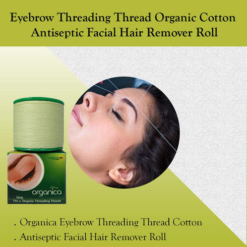 Organica Face & Eyebrow Threading Thread Organic x 1 thread spool eyebrow makeup facial dermaplaning hair removal epilator tool...