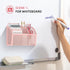 DALTACK Magnetic Pencil Holder Magnetic Shelf for the Whiteboard 3-Grid Mesh Magnetic Pen Holder for Refrigerator Magnetic Organizer Locker Access...