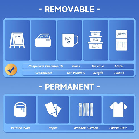 Purple Chalk Markers 2 Pack -15mm Super Wide Tip - White Dry Erase Markers Pen - Chalk Pens Purple Liquid Chalk Markers for Chalkboard, Window, Gl...