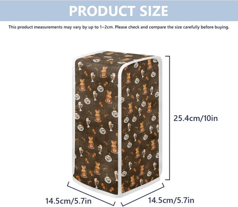 Can Opener Cover Coffee Print Can Opener Dust and Stain Protection Small Applicance Cover for Kitchen Fits Most Electric Automatic Can Openers...