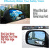 Blind Spot Mirror, Framed Rectangular Blind Spot Car Mirror, Upgrade HD Glass Wide Angle Mirror, 360° Adjustable Convex Rear View Mirror for Unive...