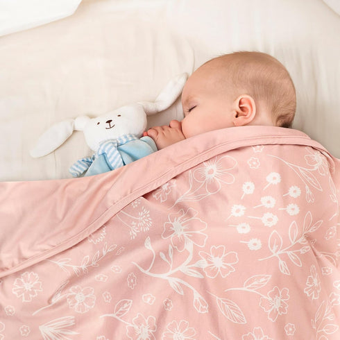 Hooyax Baby Blanket for Girls Boys, Jersey Knit Baby Swaddle Blanket, Double Layer Newborn Receiving Blanket, Soft Stretchy Nursery Blanket, 44 x ...