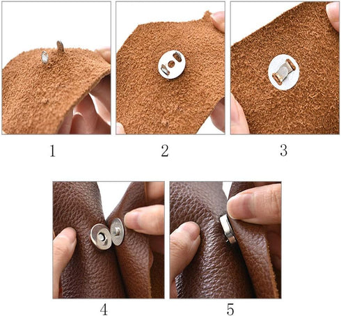 Magnetic Button Clasps Snaps Fastener Clasps for Sewing, Craft, Purses, Bags, Clothes, Leather 40 Sets(18mm-4 Colors)...