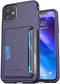 ENCASED iPhone 11 Wallet Case (2019) Ultra Durable Cover with Card Holder Slot (4 Credit Cards Capacity) Purple...