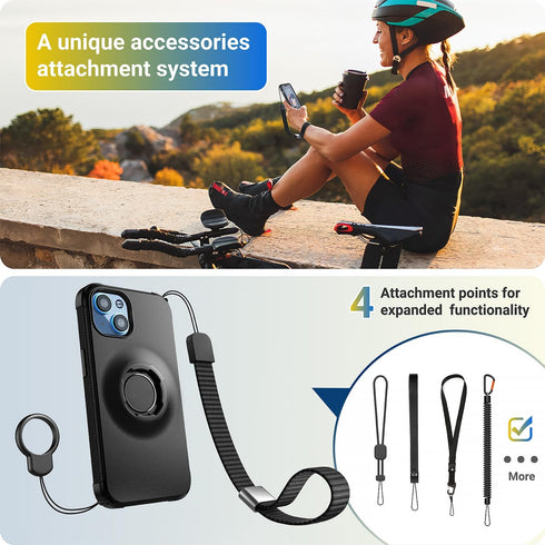 Lock Protective Case for iPhone 13/14 Black...