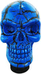 Abfer Car Gear Shifter Knob Skull Car Accessories Stick Shift Knobs with Black Pattern Fit Most Manual Automatic Vehicle (Blue)...