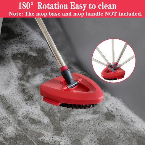Spin Mop Replace Head Base Scrub Mop Brush Head Replacement for O Ceda EasyWring 1 Tank System, Shower Floor Scrubber, Hard Bristle Cleaning Brush...