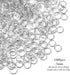 1000 Pcs 5mm Open Jump Rings Silver Plated Jump Rings for Jewelry Making Single Ring Bulk for DIY Craft Earring Necklace Bracelet Pendant Choker J...