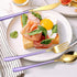 AARAINBOW 6 Pieces 18/8 Stainless Steel Flatware Set Portable Reusable Cutlery Set Travel Utensils Set Including Chopsticks Knife Fork Spoon Straw...