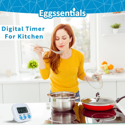 Kitchen Timers for Cooking and Baking with Big Digital Numbers and Loud Alarm Used in Cooking, Classroom, and Office....
