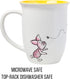 Silver Buffalo Disney Winnie the Pooh But First Hunny Wide Rim Bees Flying Ceramic Mug, 16 Ounces...
