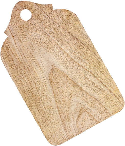 eTroves Small Wood Cutting Board for Kitchen, Reversible Solid Premium Wooden Board for Chopping Bread Vegetable Fruits Cheese, 9.5 inch...