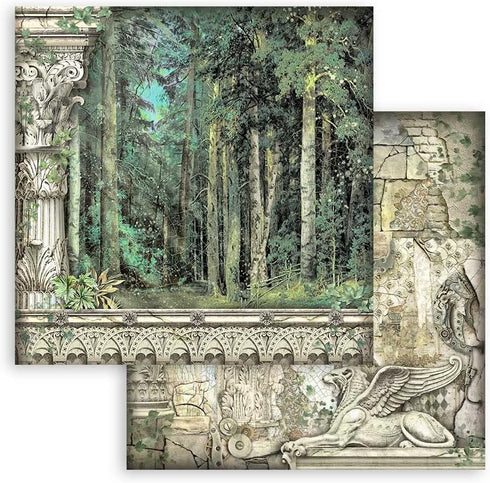 Stamperia Scrapbooking Pad-Magic Forest, Multicoloured, 12 x 12 inches...