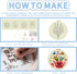 FREEBLOSS 4 Set 8'' Embroidery Kit for Beginners Embroidery Set Afternoon Tea and Flowers Patterns Embroidery Starter Kit with Instructions Includ...