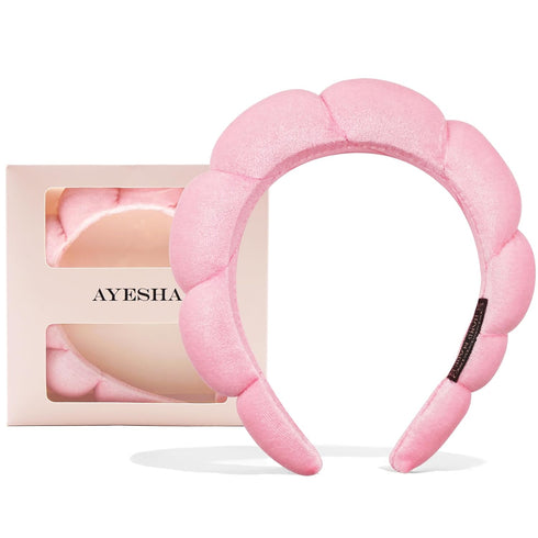 Ayesha Spa Headband for Women Sponge Headband for Washing Face Clouds Soft Hairband Skincare Makeup Headbands for Women Girls Shower Makeup Skinca...